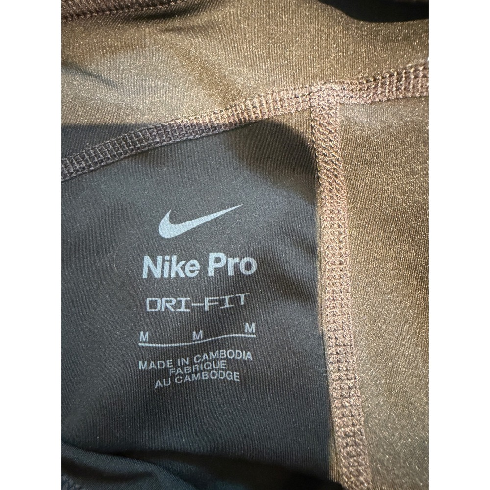 Nike Pro Womens Dri-FIT 3 Inch Compression Training Shorts Black Medium M - Picture 3 of 3